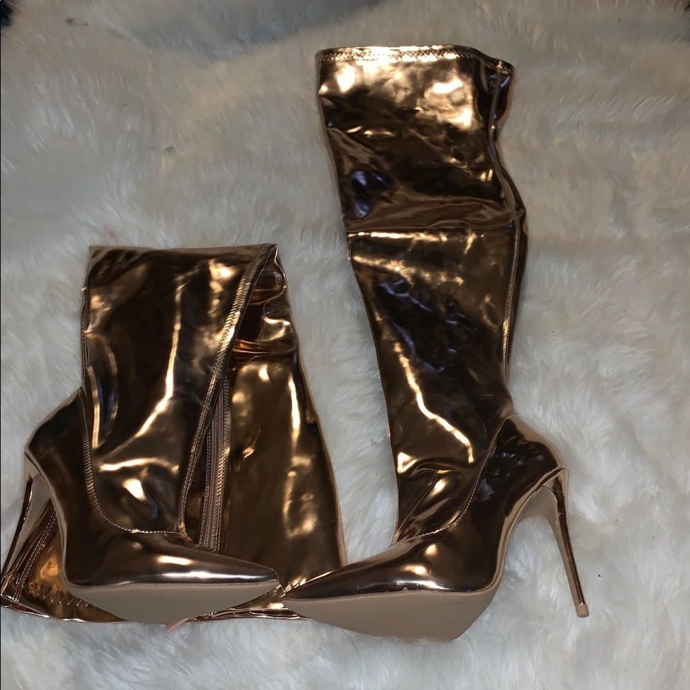 Thigh high Patent Leather Boots